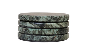 Chunky Green Natural <b>Marble</b> <b>Coasters</b>, Handmade Onyx <b>Coasters</b> From Mexico, <b>Marble</b> <b>Coaster</b> Sets - Product Image 3