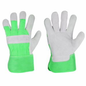 Gants de gréeur canadiens robustes en cuir de vachette fendu Excellente durabilité Sécurité réfléchissante Résistant au feu Caractéristiques anti-coupure - Product Image 4