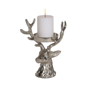 Brass Antler <b>Crystal</b> Candle Holder with Deer <b>Stand</b> Elegant Lantern & Jar Design for Home Decor Wholesale. - Product Image 6