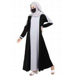 ชุดเดรสยาวมุสลิมแบบเรียบง่ายสำหรับผู้หญิงชุดยาวอาบายาสไตล์แอฟริกันสำหรับฤดูใบไม้ผลิขนาดพิเศษ - Product Image 2