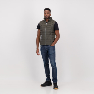 Chaleco acolchado de burbujas con capucha para hombre clásico, chaqueta de invierno cálida sin mangas acolchada, ropa de calle informal, ropa de moda para exteriores OEM - Product Image 6