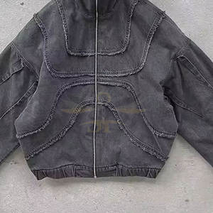 Sudaderas con capucha bordadas angustiadas hechas en Pakistán, diseño personalizado, sudaderas con capucha bordadas angustias de invierno de alta calidad - Product Image 6