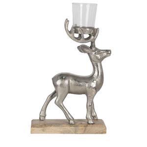 Centro de mesa de decoración de Reno de Metal único con acabado dorado Ideal para mesa de comedor de vacaciones decoraciones de temporada - Product Image 5