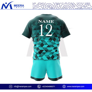 Ensemble d'uniformes de rugby personnalisables comprenant des chaussettes courtes en jersey léger et respirant pour un confort personnalisé pour votre équipe - Product Image 3