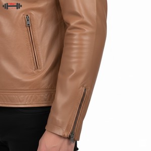 Blouson d'hiver bomber en velours côtelé noir brillant, coupe ajustée, nylon/coton, grande taille, fermeture éclair des deux côtés, finition personnalisée, nouveau design 2025 - Product Image 6