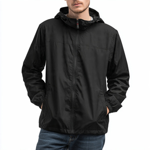 Waterproof Quick <b>Dry</b> Rain <b>Coat</b> Men's Stand Collar Zipper Jackets Men Hiking Camping Rain <b>Coat</b> Mens - Product Image 4