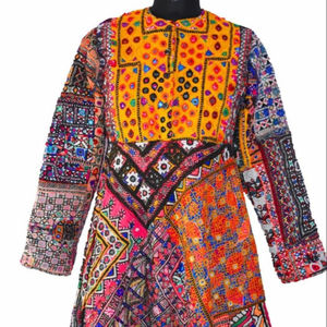 Afghani-vestido Banjara Vintage con bordado a mano, vestido bohemio único - Product Image 1