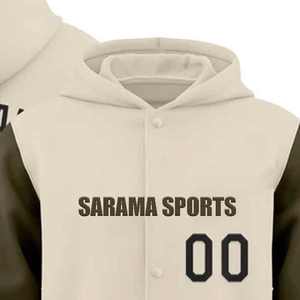 Chaquetas Deportivas con Capucha para Hombre al por Mayor OEM/ODM, Chaqueta Varsity Casual Bordada Resistente al Viento para Hombre - Product Image 1