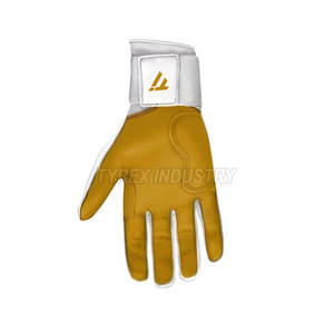 Baseball Batting Gloves Bruce <b>Bolt</b> style Pro Style Leather Feel Durable Grip for Practice and Match Use - Product Image 5