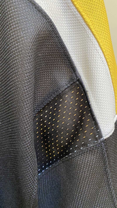 Jersey promocional de hockey sobre hielo para hombres, número de equipo personalizado, cierre de cordones elegantes, camisas estampadas a rayas de poliéster a la mejor venta - Product Image 5