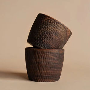 Cuenco para servir ensalada de madera de mango, plato de madera decorativo de fruta elegante para el hogar y la fiesta a la venta. - Product Image 6