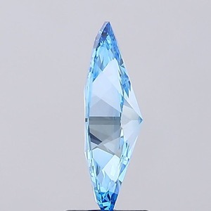 Diamante cultivado en laboratorio de corte marquesa de 1.59 ct, color azul intenso, pureza VVS2, para joyería. - Product Image 3
