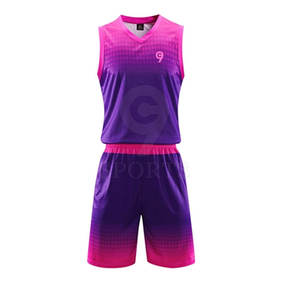 Ensemble de maillots de basket-ball universitaire personnalisables avec logo et numéro Uniforme de basket-ball respirant - Product Image 1