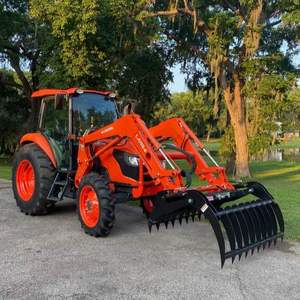 รถแทรกเตอร์คูโบต้า M6060 M7060 รุ่นใหม่ พร้อมระบบขับเคลื่อน 4 ล้อ และอุปกรณ์ตักดิน LA1154 สำหรับการเกษตรและการใช้งานในฟาร์ม - Product Image 6