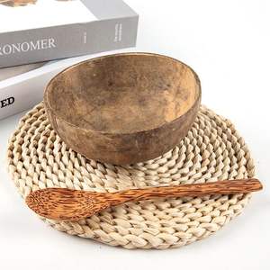 Tazón de coco natural Protección Tazón de madera Vajilla de madera de coco Cuchara Batido Cocina de coco Ambiental a precio barato - Product Image 4