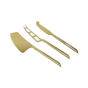 Lujoso juego de cuchillos de queso de acero inoxidable Simple dorado para el hogar, restaurante, Hotel, fiesta, uso a granel, precio de la India - Product Image 6