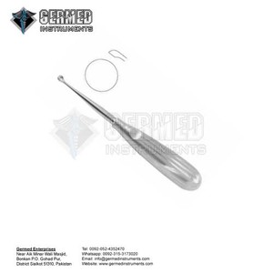 Fabricante Proveedor Best Seller Acero Inoxidable Bruns Hueso Curetas 22,5 cm Curvado Por GERMED ENTERPRISES - Product Image 2