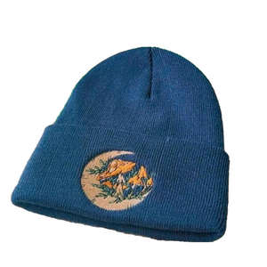 Gorros de Punto Unisex para Hombre y Mujer, Gorro de Invierno Informal, Gorro Holgado con Cierre a Presión, Estilo Hip-hop, Nuevo Jacquard - Product Image 1