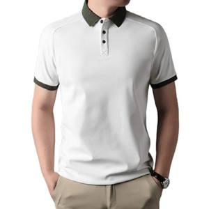 88% กอล์ฟผู้ชายผ้าสแปนเด็กซ์โพลีเอสเตอร์12% ผ้าโพลีเอสเตอร์ปักลายเสื้อแบบระเหิดแบบกำหนดเอง - Product Image 5