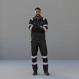 Nuevo Chaleco de Seguridad de Alta Visibilidad ANSI Clase 2, Impermeable, con Luces LED Intermitentes Reflectantes, Logotipo Personalizado y Bolsillos, Color Sólido, para Hombre - Product Image 2