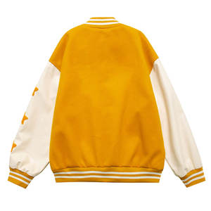 Veste d'hiver Letterman de qualité supérieure pour hommes, tenue décontractée avec col montant et logo sur le devant, vente en gros de vêtements - Product Image 2