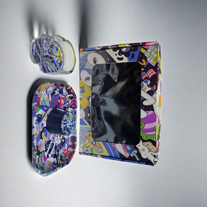 Modern Complete Rolling Accessory Kit Portable Rolling Paper <b>Lighter</b> & Leather Metal Accessory Set Made of Durable Plastic - Product Image 1