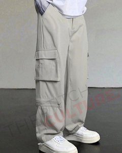 Pantalones Deportivos Casuales para Hombre, con Cordón, Múltiples Bolsillos, para Correr - Product Image 1
