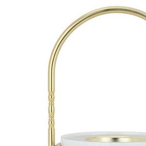 Brûleur d'encens doré unique avec des accents blancs et une poignée, élégant porte-bakhoor arabe pour la fragrance d'intérieur et la décoration de cadeaux de luxe - Product Image 5