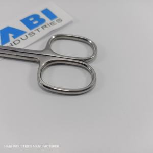 Ciseaux à cuticules à ongles en acier inoxydable de haute qualité marque privée équipement de manucure à lame incurvée fabricant d'outils de beauté pointus - Product Image 3