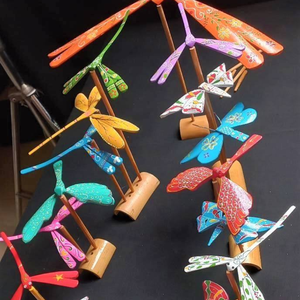 Fabriqué à la main peint coloré bambou libellule jouet écologique Art Souvenir traditionnel vietnamien cadeau de noël fait Vietnam - Product Image 6
