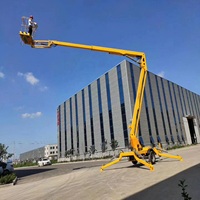 Alta calidad 8-20m todo terreno autopropulsado Cherry Picker manlift Spider boom Lift pequeño elevador telescópico precio bajo
