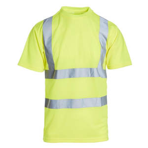 T-shirt de sécurité respirant haute visibilité, chemise de travail réfléchissante pour la construction, t-shirt de travail haute visibilité - Product Image 1