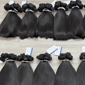 Vente en gros d'extensions de cheveux humains Remy vietnamiens de luxe faisceaux de cheveux de tissage droits naturels extension de cheveux de trame - Product Image 2