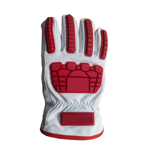 Venta al por mayor de guantes de mecánico de cuero por encargo de alta resistencia para la venta Venta caliente guantes de impacto TPR con cuero - Product Image 2