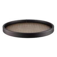 Plateaux de service en cuir pour support polyvalent avec des coins finis et élégants de haute qualité pour un style de chambre sophistiqué