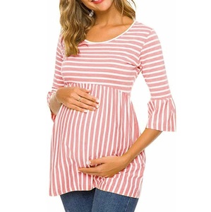 เสื้อยืดระบายอากาศสำหรับผู้หญิงสำหรับคนท้องเสื้อผ้าให้นมบุตร - Product Image 6