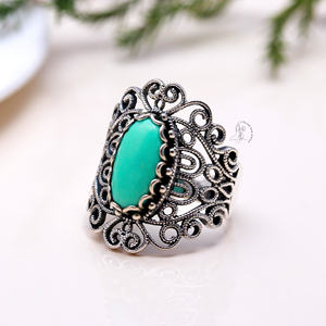 Bisel de calidad fina, anillo personalizado de plata de ley sólida 925, anillo de crysofrase, proveedores de joyería de plata india, anillo de crysofrase - Product Image 4