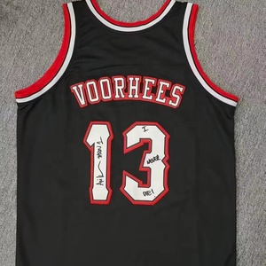 Maillots de basket-ball avec logo personnalisé, ensemble d'éventail de broderie, maillots de basket-ball respirants avant court de grande taille - Product Image 2