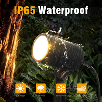 Projecteur extérieur à LED intégré enfichable noir Lumens avec minuterie Lumières de jardin à LED