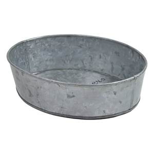 Planteur de fleur en métal galvanisé de forme ronde pour la maison Pot de fleur et planteur faits à la main décoratifs d'intérieur extérieur - Product Image 2