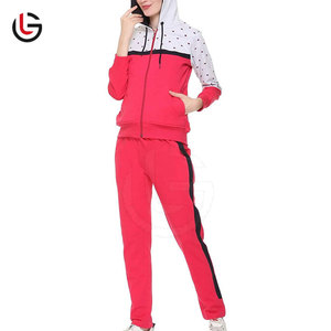 Prix de vente d'usine survêtement en polyester 100% coton personnalisé pour femmes survêtement de haute qualité vêtements de rue logo personnalisé pour les femmes - Product Image 5