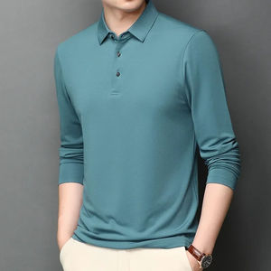 2025 Service OEM personnalisé hiver hommes t-shirt bas prix à manches longues T-shirts Slims solide vêtements T-shirt rue décontracté coton - Product Image 1