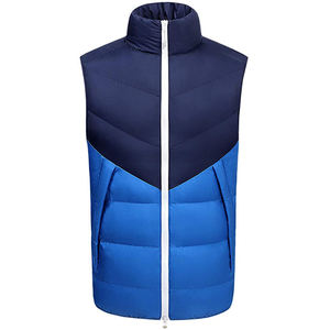 Gilet en duvet pour hommes compressible léger à double boutonnage imprimé camo vêtements d'extérieur rembourrés chauds d'hiver veste sans manches matelassée - Product Image 4