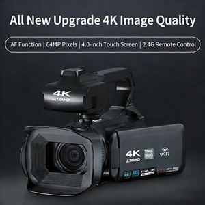 Professional 4K WiFi Transfer 18X Zoom CMOS Sensor 25MP+ Digital Video Camera with 4.0" Screen and Built-in <b>LED</b> <b>Flashlight</b> - Product Image 3