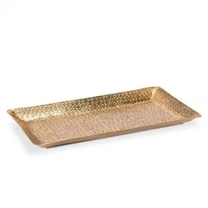 Plateau de service en métal au fini moderne Touche élégante pour les cuisines à domicile - Product Image 4