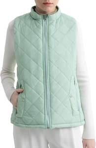 Nouveau gilet matelassé antibactérien à capuche pour homme, sans manches, ample, résistant à l'eau, fermeture éclair sur le devant, logo, veste en laine/polyester - Product Image 2