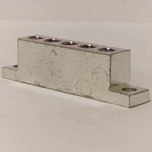 Heavy Duty 5 Hole Neutral Link Bar-Conector de latón resistente a la corrosión para cableado industrial y paneles eléctricos OEM - Product Image 5