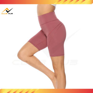 Shorts de plage d'été skinny pour femmes, taille haute, cordon de serrage, longueur genou, écologiques, respirants, anti-rides, en spandex/polyester - Product Image 5