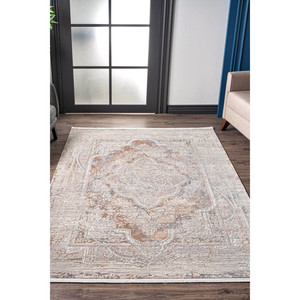 Netline Home Depot Beige Modern Area Rug MD003 Durable Synthetic 80x150cm 14.1kg Non-Shed Easy-Clean for Bedroom <b>Study</b> - Product Image 1