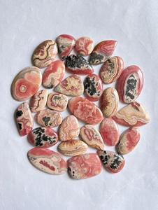 High Quality InfinityStones Brand Loose Pink Cabochon Stone Wholesale Natural Rhodochrosite Gemstones Rajasthan 4-10g Mix Shape - Product Image 2